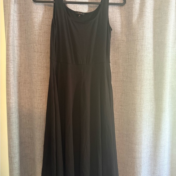 Quince Black Midi Tencel Dress - Picture 4 of 5